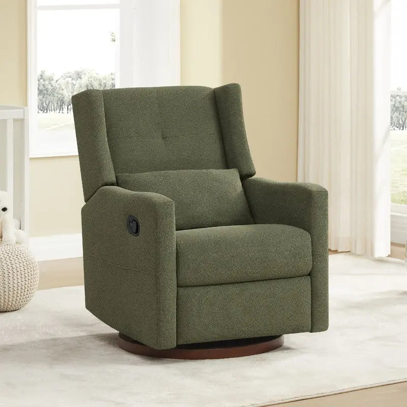 Fauteuil inclinable pivotant et coulissant manuel Lincoln avec coussin lombaire