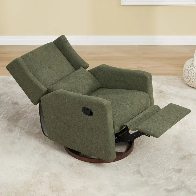 Fauteuil inclinable pivotant et coulissant manuel Lincoln avec coussin lombaire