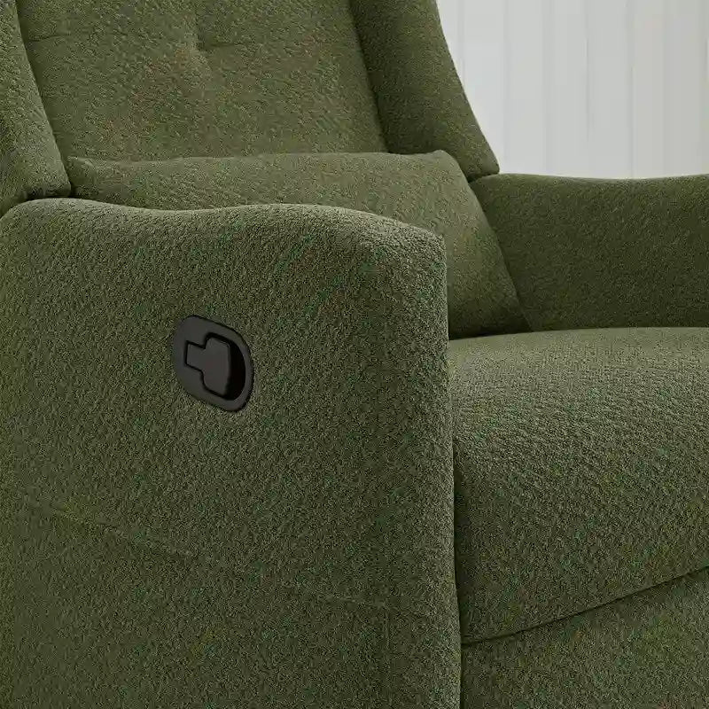 Fauteuil inclinable pivotant et coulissant manuel Lincoln avec coussin lombaire