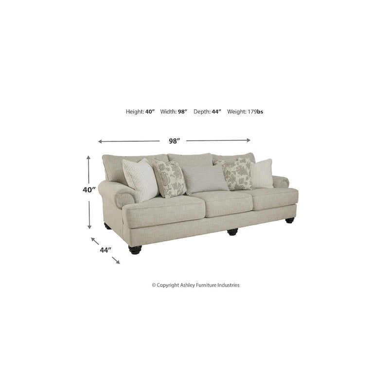 Ensemble de 2 meubles rembourrés Asanti beiges de Signature Design by Ashley – 98 L x 44 P x 40 H