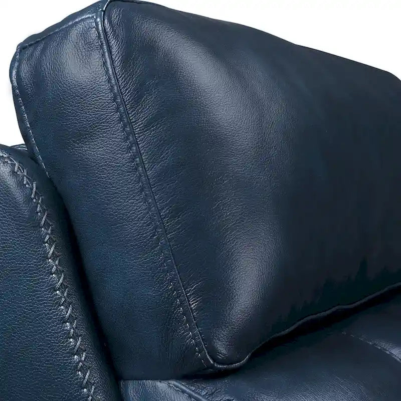 Fauteuil inclinable électrique zéro gravité en cuir véritable avec appui-tête électrique, ports USB et USB-C