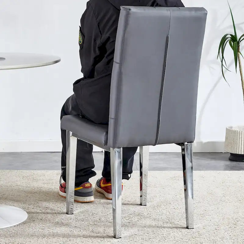 Chaises de salle à manger sans accoudoirs, lot de 8