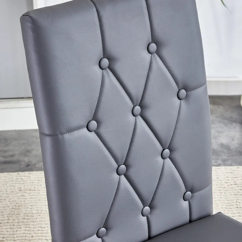 Chaises de salle à manger sans accoudoirs, lot de 8