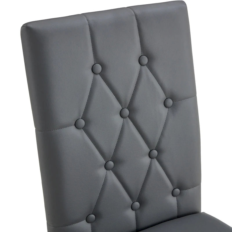 Chaises de salle à manger sans accoudoirs, lot de 8
