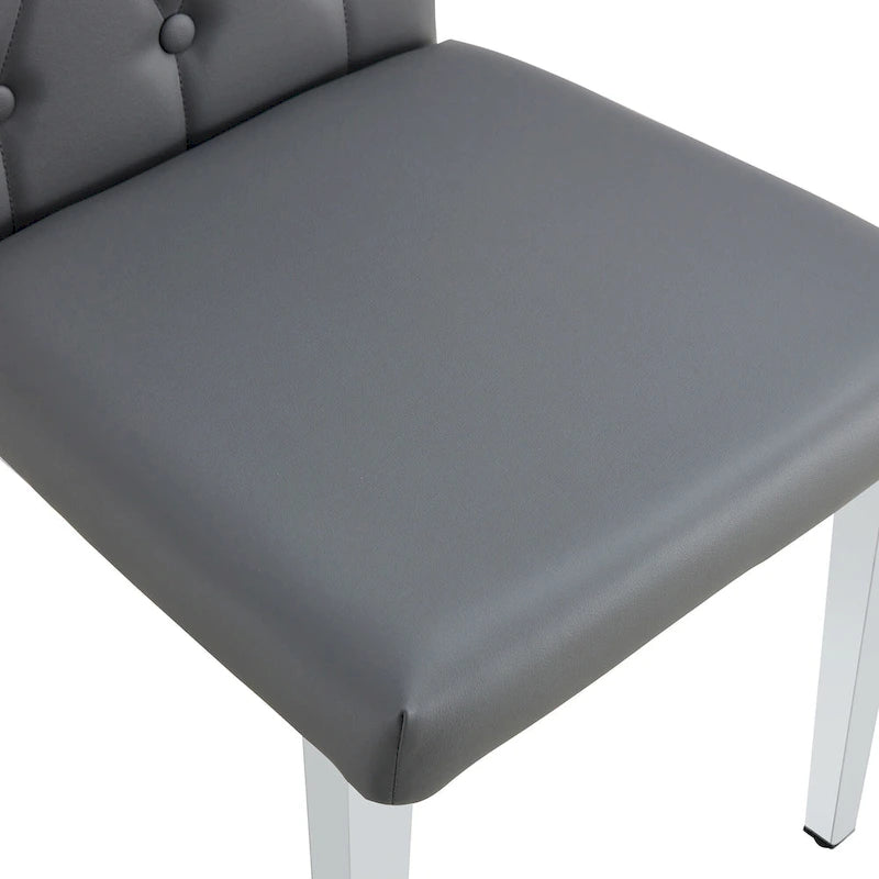 Chaises de salle à manger sans accoudoirs, lot de 8