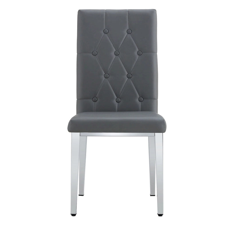 Chaises de salle à manger sans accoudoirs, lot de 8