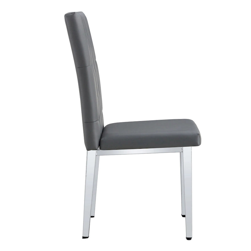 Chaises de salle à manger sans accoudoirs, lot de 8