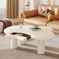 Table basse moderne mignonne en forme de nuage avec tiroir pour salon