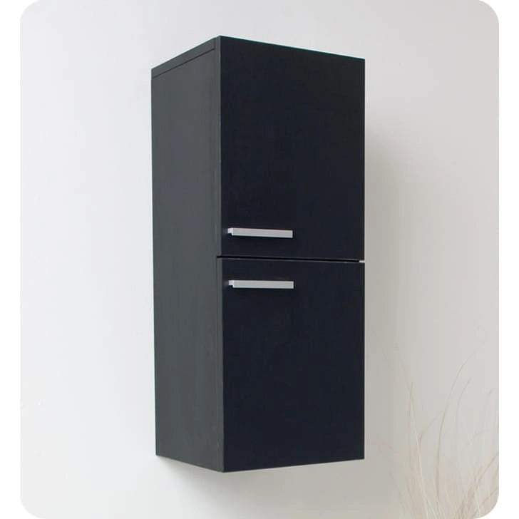 Fresca 27 Wall Mounted Bathroom Linen Cabinet with Two Storage Areas