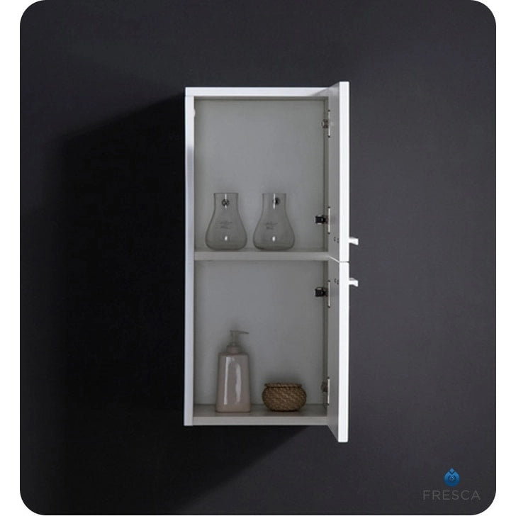 Meuble haut de salle de bain mural Fresca 27 avec deux espaces de rangement