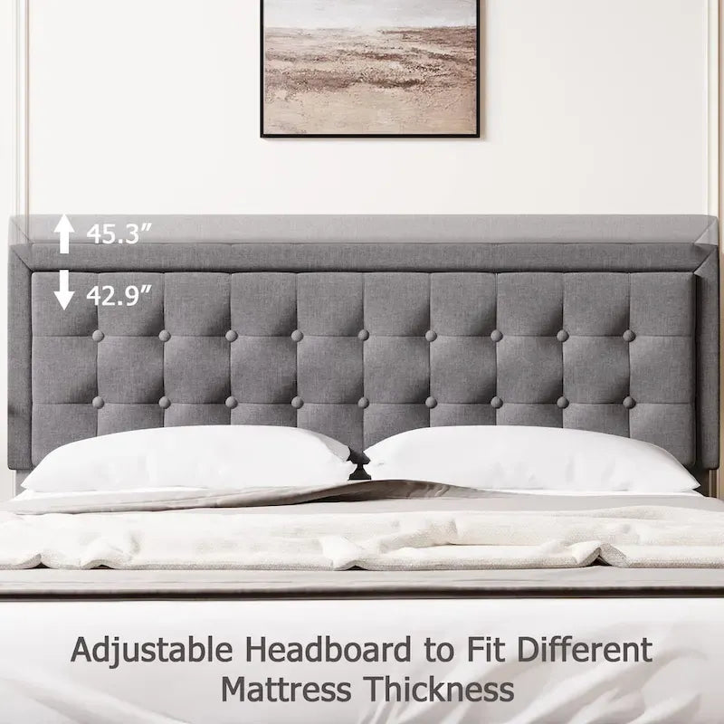 Cadre de lit plateforme Senfot King Size