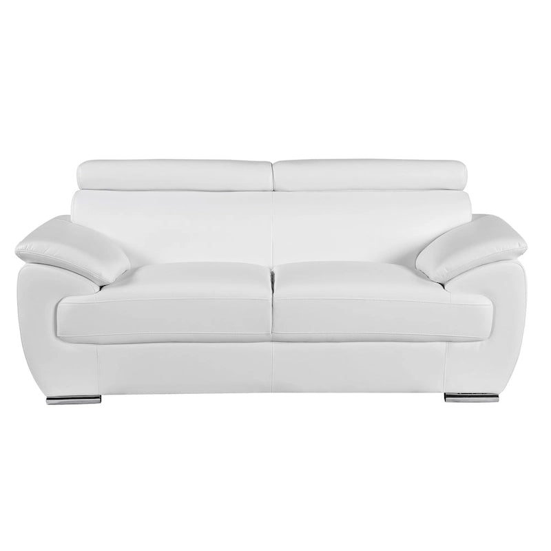 Causeuse en cuir véritable