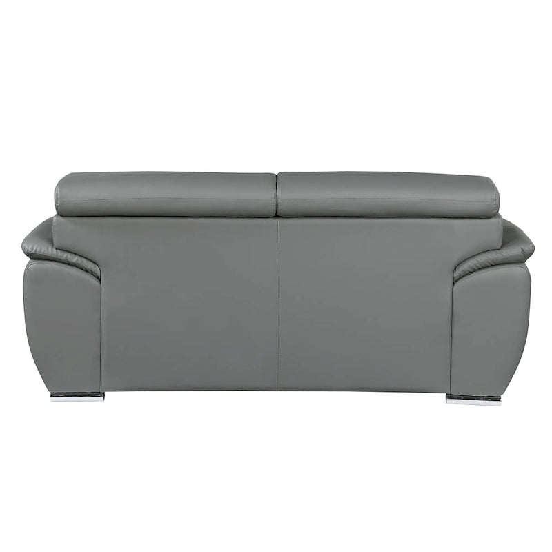 Causeuse en cuir véritable