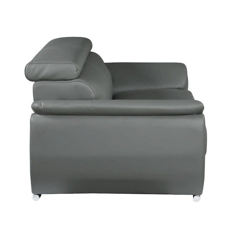 Causeuse en cuir véritable