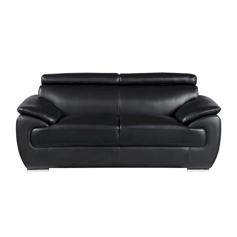 Causeuse en cuir véritable