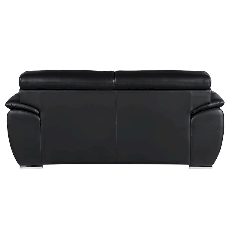 Causeuse en cuir véritable