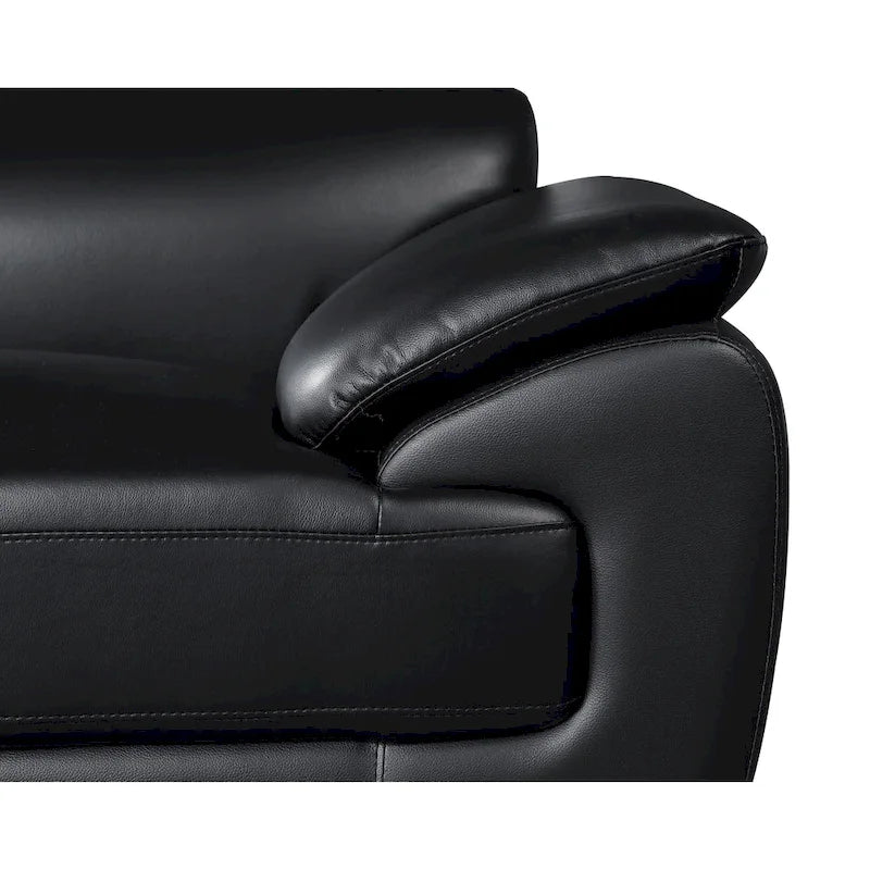 Causeuse en cuir véritable