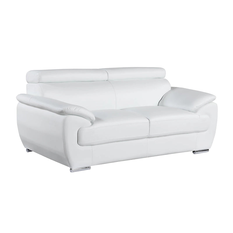 Causeuse en cuir véritable