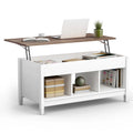 Table basse à plateau relevable Costway avec compartiment caché et rangement