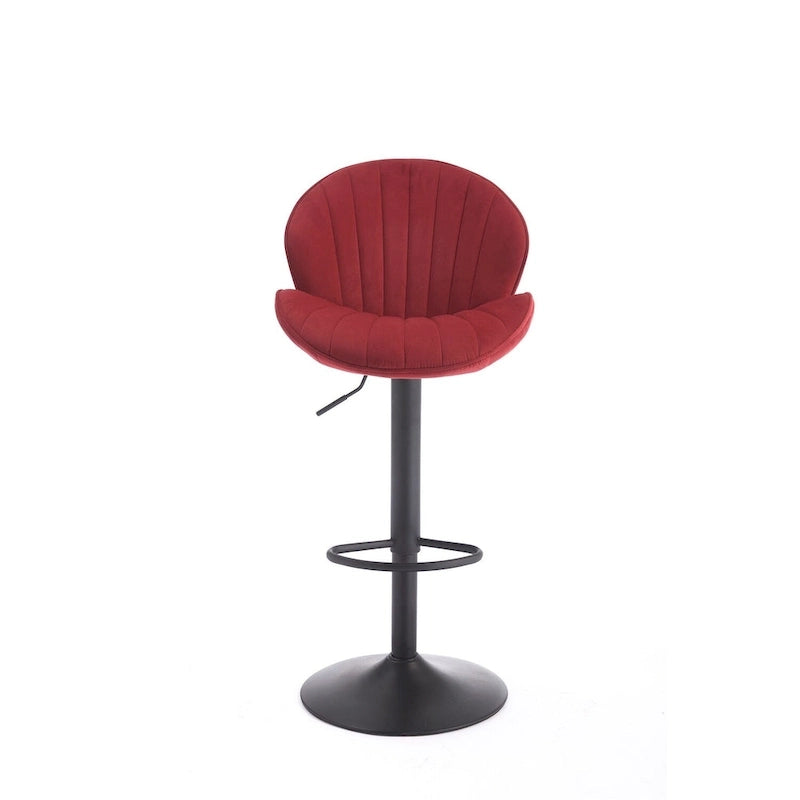 Lot de 2 tabourets de bar réglables avec dossier, repose-pieds et siège pivotant à 360° pour la maison ou le comptoir de bar