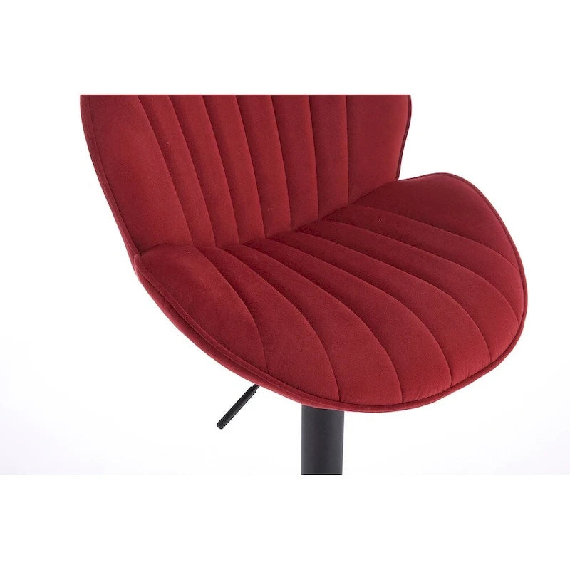 Lot de 2 tabourets de bar réglables avec dossier, repose-pieds et siège pivotant à 360° pour la maison ou le comptoir de bar