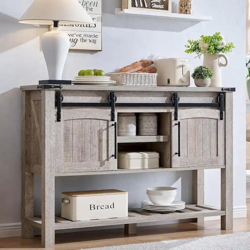 Table d'entrée de ferme, console rustique, table basse en bois