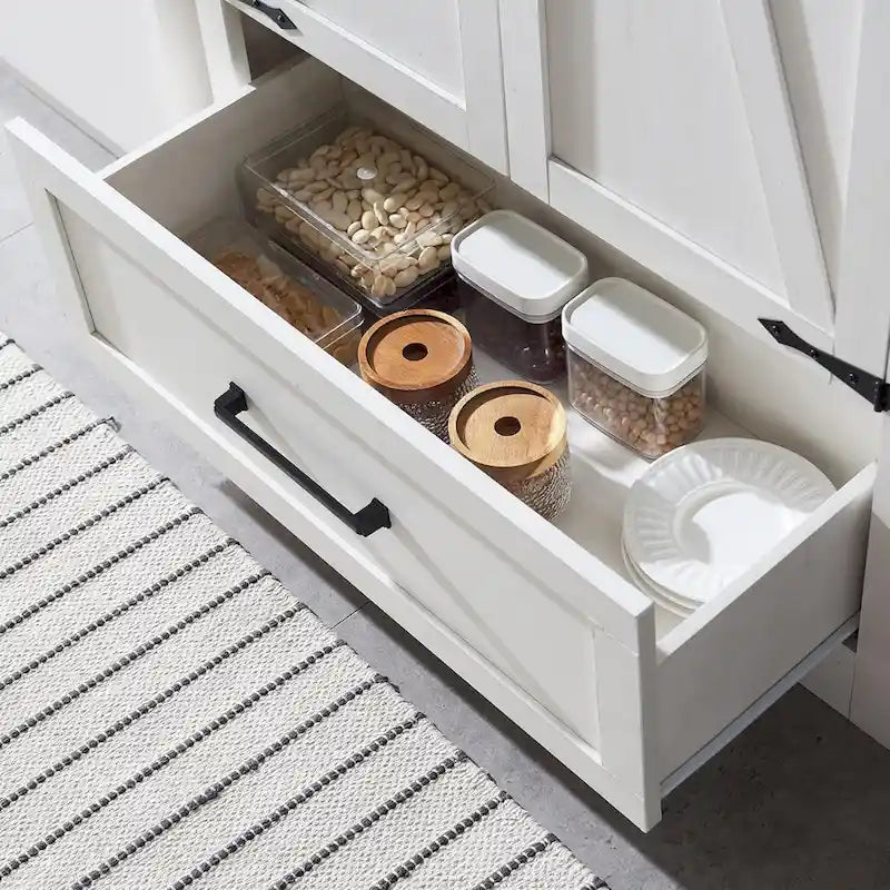 Meuble de garde-manger de cuisine de ferme, armoires de rangement en bois