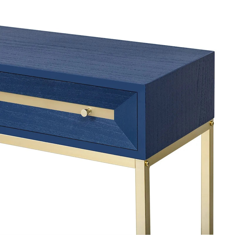 Console d'entrée en bois avec 2 tiroirs pour salon, entrée