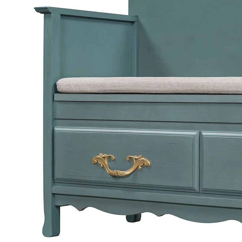 Banc de rangement d'entrée moderne avec coussin amovible pour salon