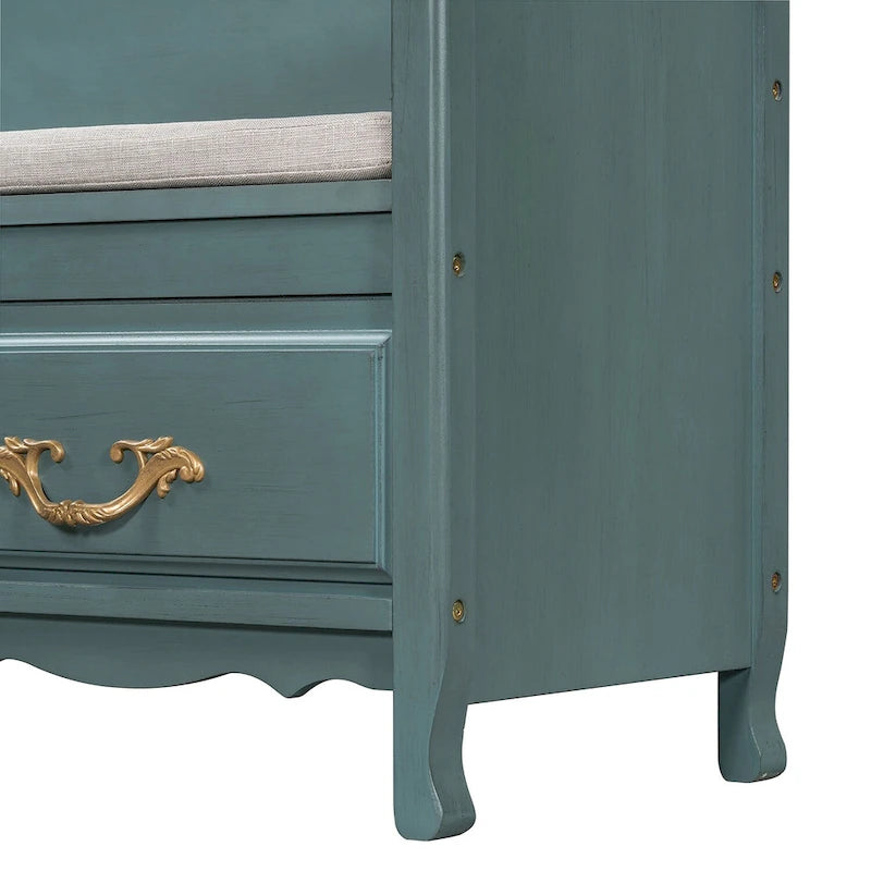 Banc de rangement d'entrée moderne avec coussin amovible pour salon