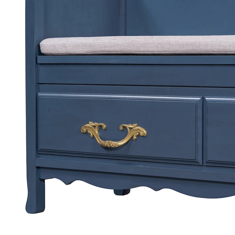 Banc de rangement d'entrée moderne avec coussin amovible pour salon