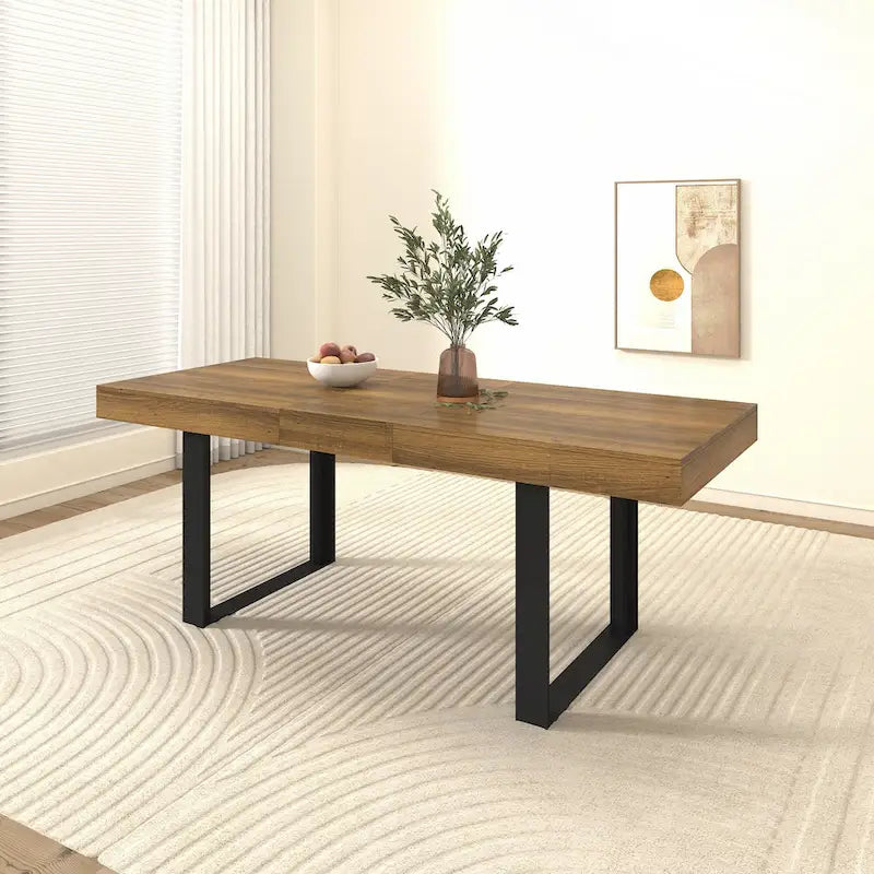 Table à manger extensible polyvalente pour les grandes réceptions, améliorant l'expérience culinaire