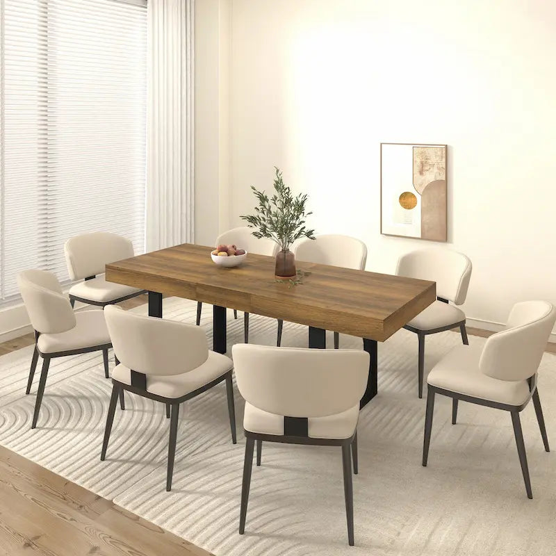 Table à manger extensible polyvalente pour les grandes réceptions, améliorant l'expérience culinaire