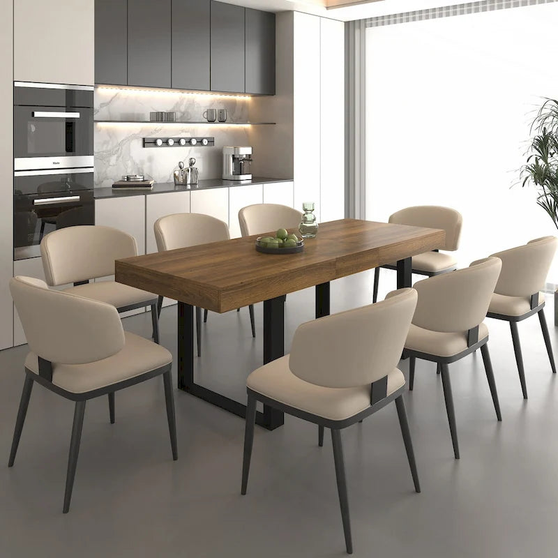 Table à manger extensible polyvalente pour les grandes réceptions, améliorant l'expérience culinaire