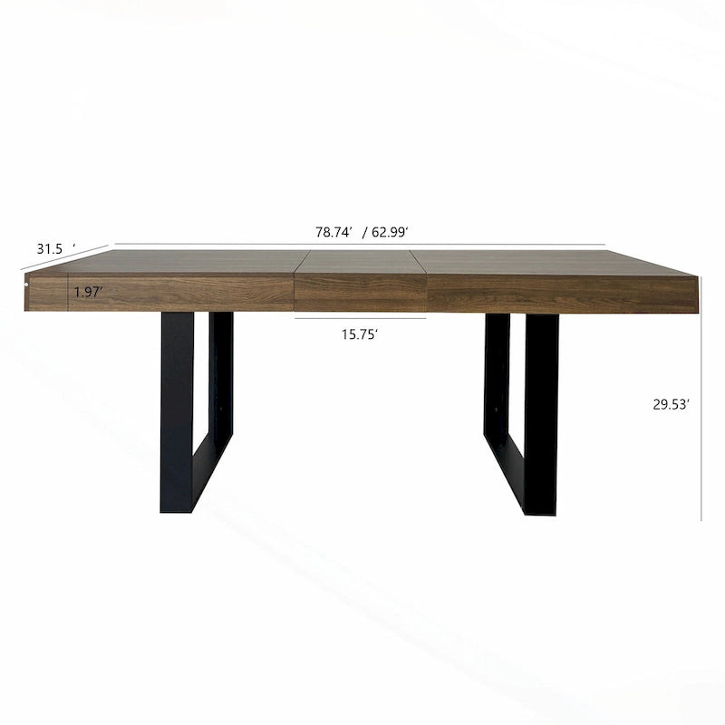 Table à manger extensible polyvalente pour les grandes réceptions, améliorant l'expérience culinaire