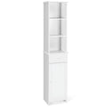 Costway Armoire de Rangement Haute de Salle de Bain sur Pied avec Étagères Ouvertes - Voir Détails