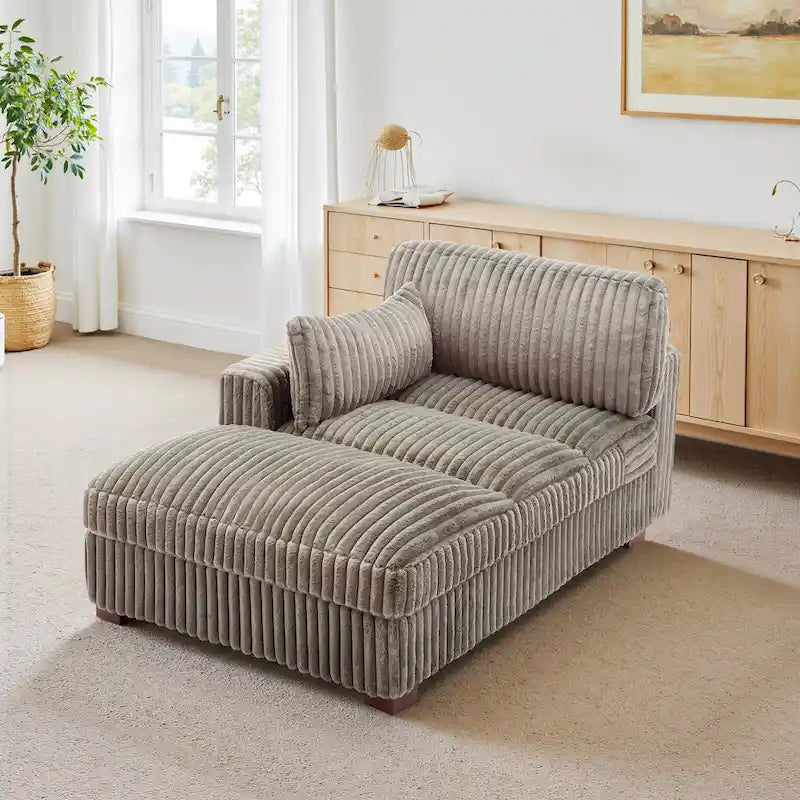 UIXE Chaise longue rembourrée moelleuse pour intérieur
