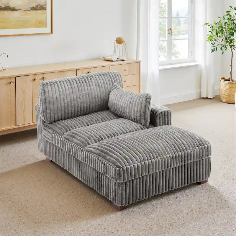 UIXE Chaise longue rembourrée moelleuse pour intérieur