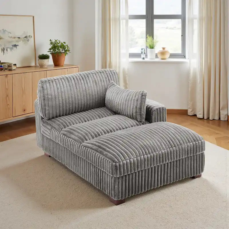 UIXE Chaise longue rembourrée moelleuse pour intérieur