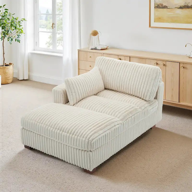 UIXE Chaise longue rembourrée moelleuse pour intérieur