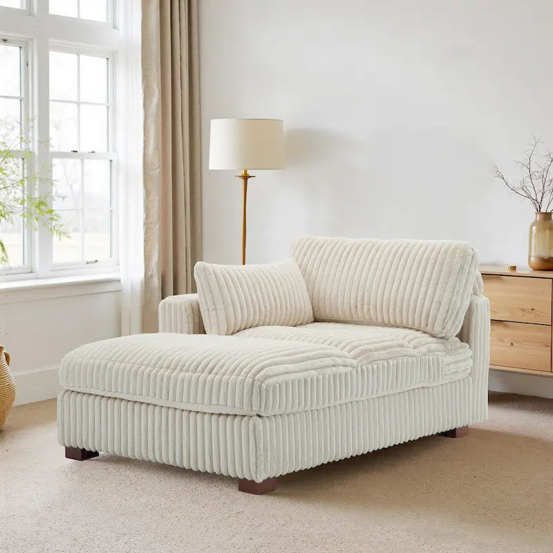 UIXE Chaise longue rembourrée moelleuse pour intérieur