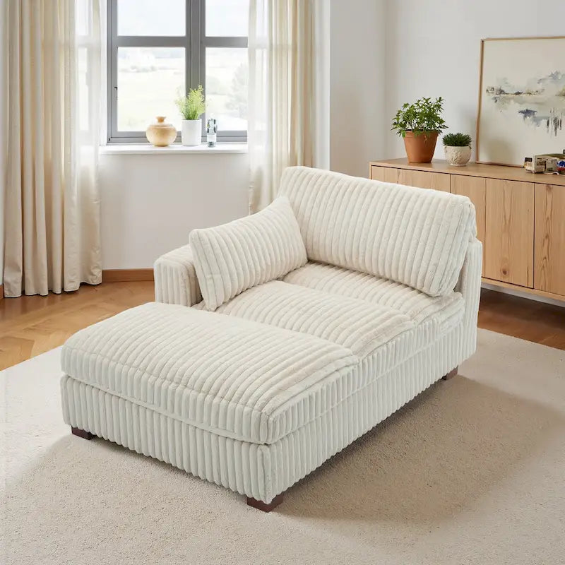UIXE Chaise longue rembourrée moelleuse pour intérieur