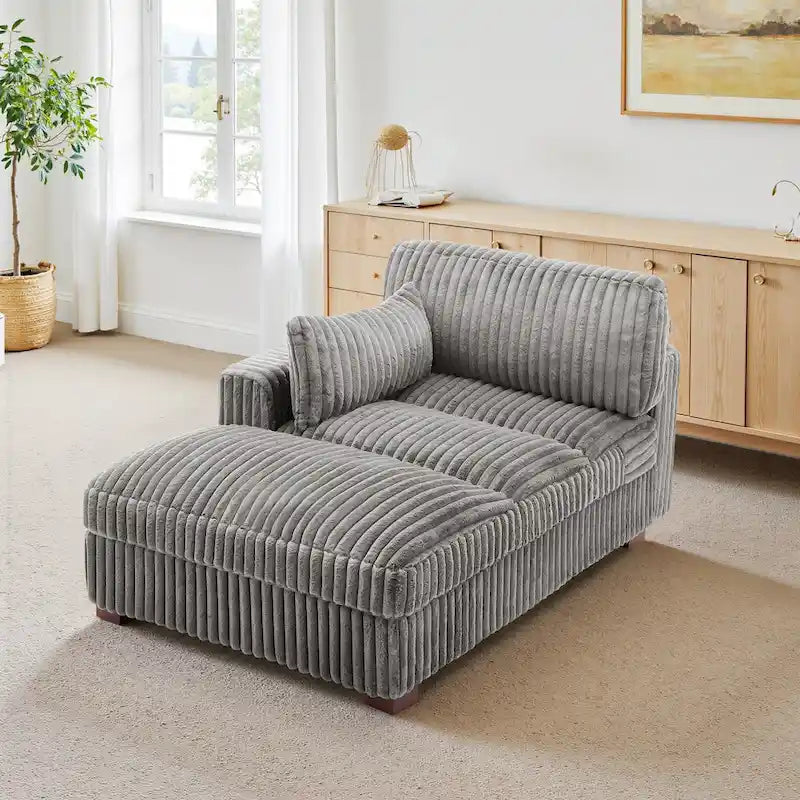 UIXE Chaise longue rembourrée moelleuse pour intérieur