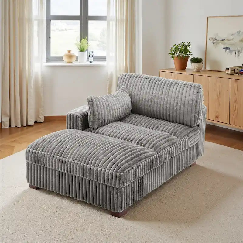 UIXE Chaise longue rembourrée moelleuse pour intérieur
