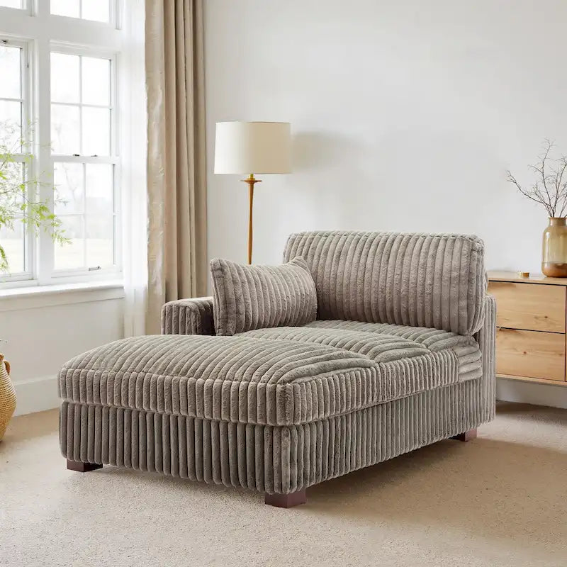 UIXE Chaise longue rembourrée moelleuse pour intérieur