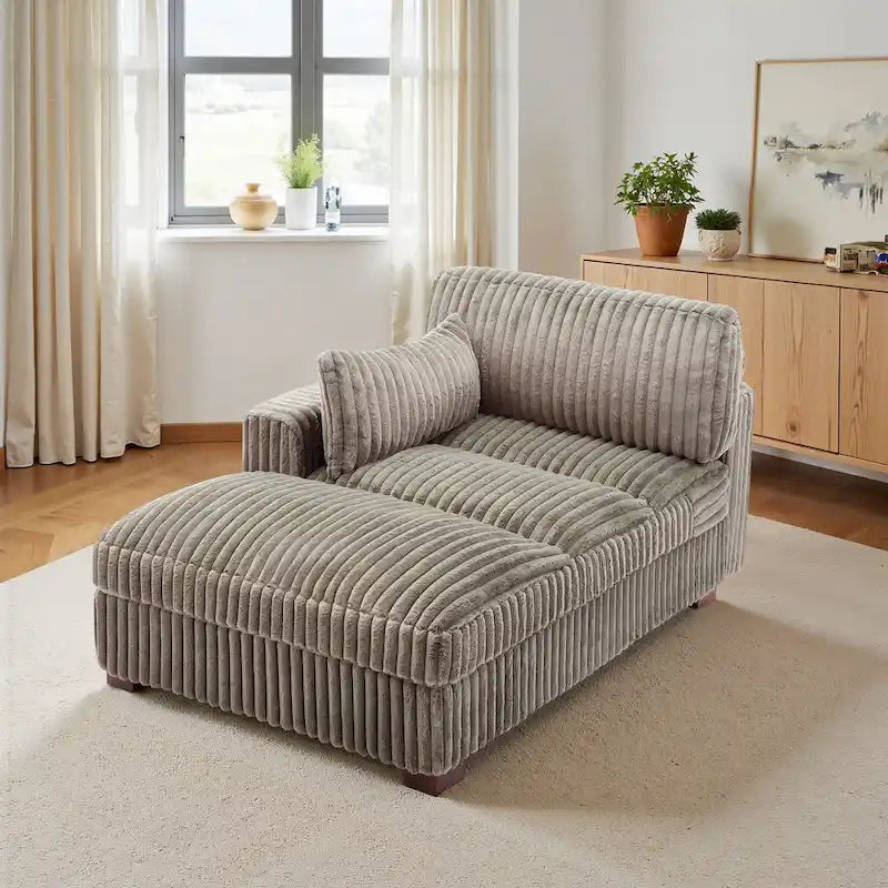UIXE Chaise longue rembourrée moelleuse pour intérieur