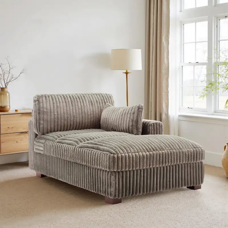 UIXE Chaise longue rembourrée moelleuse pour intérieur