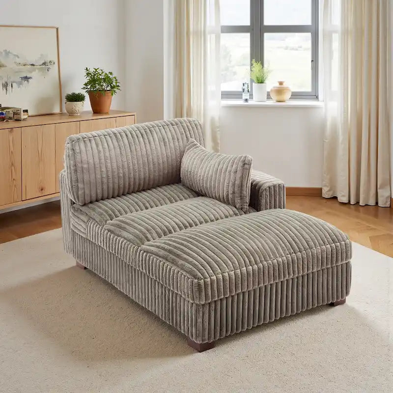 UIXE Chaise longue rembourrée moelleuse pour intérieur