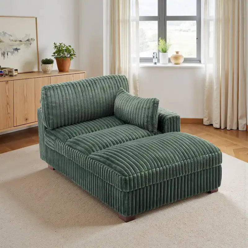 UIXE Chaise longue rembourrée moelleuse pour intérieur