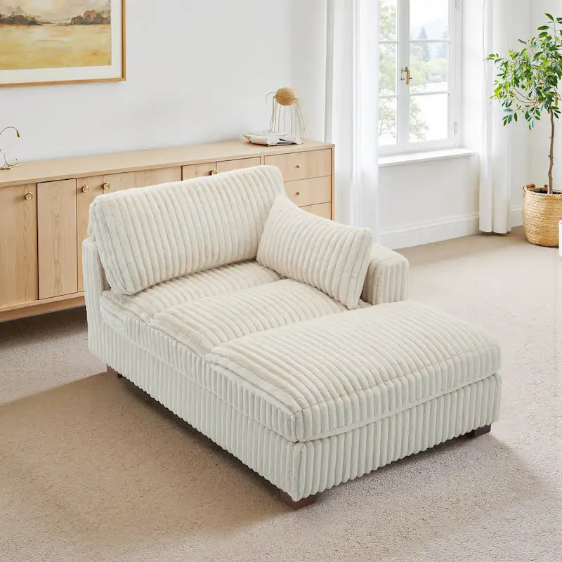 UIXE Chaise longue rembourrée moelleuse pour intérieur